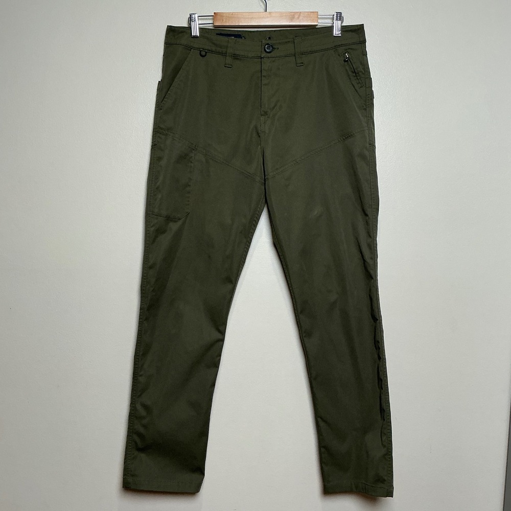 Roark Artifacts of Adventure Pants Mens 33 Olive Green Technical Chino